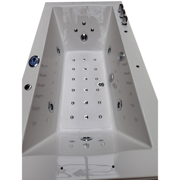 Cada de baie RAMONA 640, Cu hidromasaj 180x90cm, Culoare Alb - Img 10