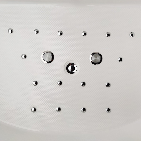 Cada de baie SUPREMA 664H, Cu hidromasaj si incalzitor de apa 185x110cm, Culoare Alb - Img 10