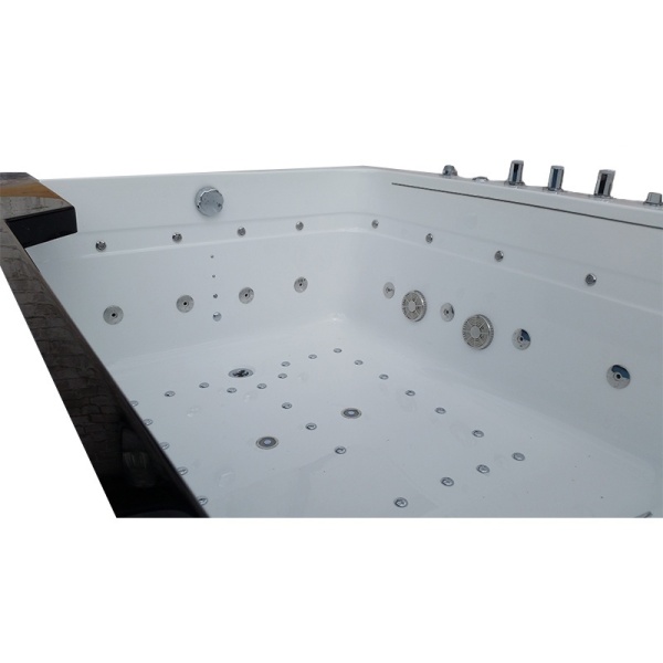 Cada de baie TUGELA 913, Cu hidromasaj 170x130cm, Culoare Alb/negru - Img 7