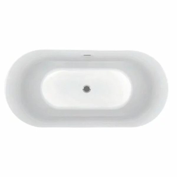 Cada Freestanding Hatria Tiberis 170 cm ovala cu instalatie scurgere - Img 5