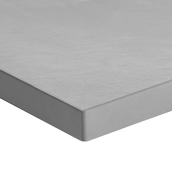 Cadita de dus JUKO Slim Patrata 80x80cm, Structura de piatra, Culoare Gri - Img 5