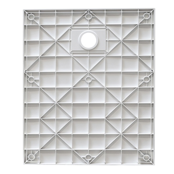 Cadita de dus MIKO Slim , Structura de piatra 120x90cm, Culoare Alb - Img 7