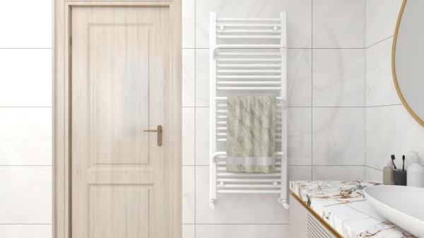 Calorifer de baie Portprosop Smart White 120x50cm, Culoare Alb - Img 5