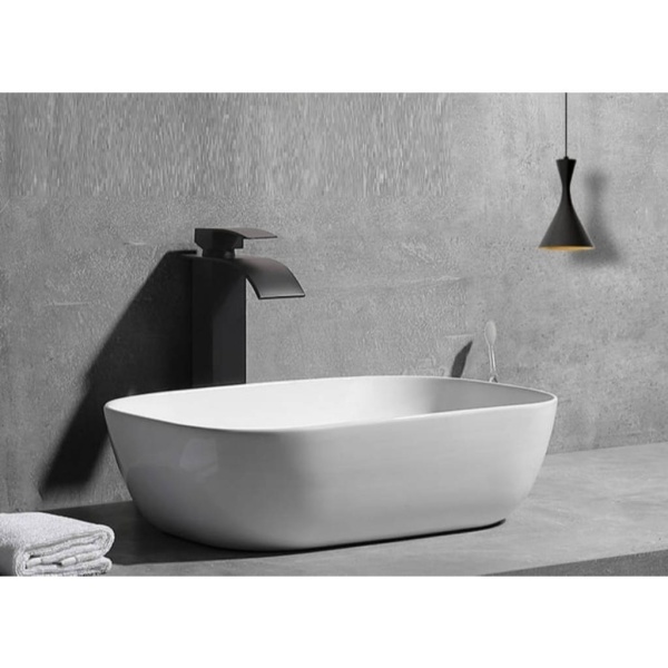 Chiuveta de blat PRO AWA, Dimensiuni 45.5x 32x 13.5 cm, Forma Dreptunghiulara, Ceramica sanitara, Fara gaura baterie, Alb - Img 4