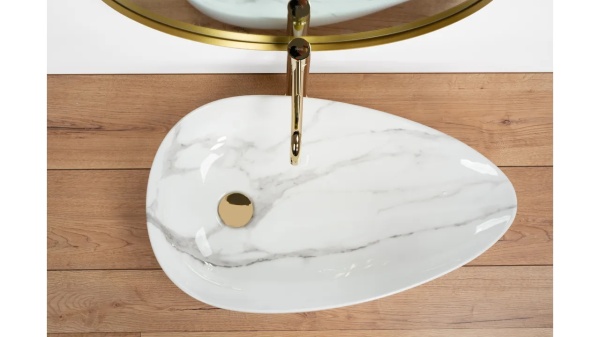 Lavoar de blat REA GRETA 65 BIANCO shiny - Img 2