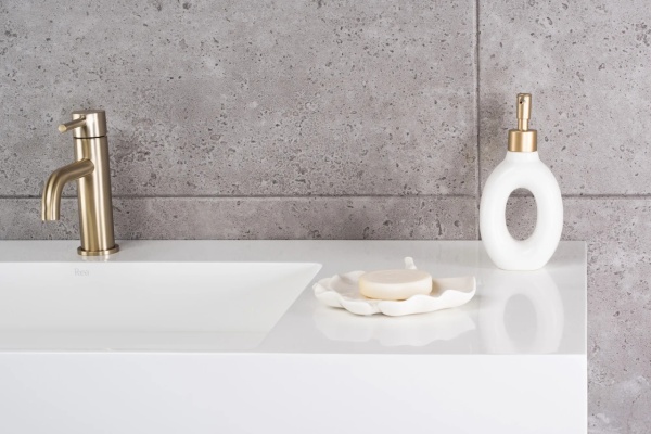 Lavoar pentru blat Archi 75 cm , Culoare alb - Img 4