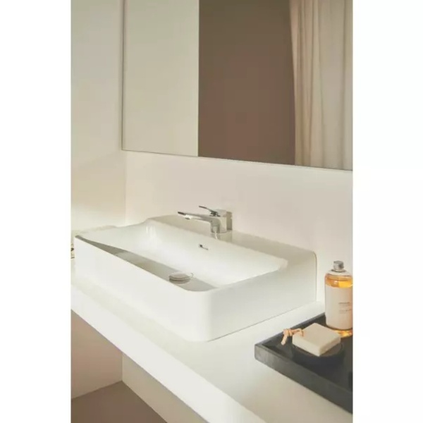 Lavoar suspendat Ideal Standard Atelier Conca 50 cm alb mat cu orificiu baterie si preaplin - Img 7
