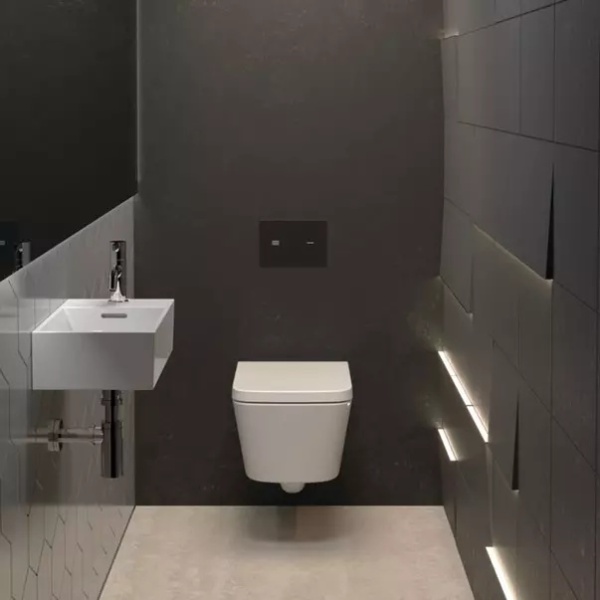 Lavoar suspendat Ideal Standard Atelier Extra 45 cm alb lucios cu orificiu preaplin stanga - Img 5