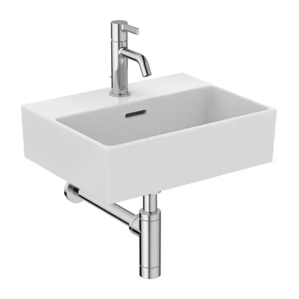 Lavoar suspendat Ideal Standard Atelier Extra alb lucios cu orificiu baterie si preaplin 45 cm - Img 5