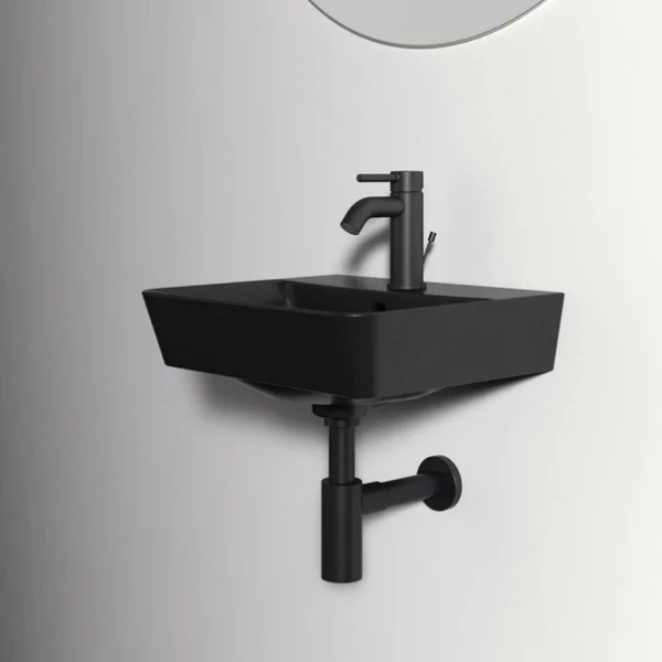 Lavoar suspendat Ideal Standard Connect Air Cube 40x35 cm negru mat - Img 6