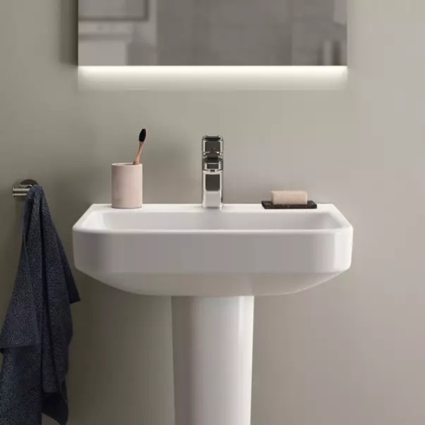 Lavoar suspendat Ideal Standard i.life B alb lucios 55 cm - Img 6