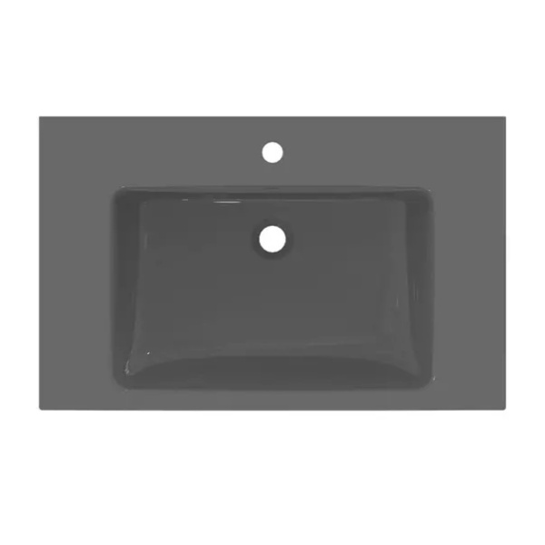 Lavoar suspendat Ideal Standard i.life B gri lucios 81 cm cu orificiu baterie si preaplin - Img 3