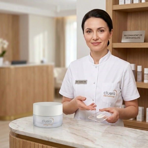 Masca Exfolianta Clean Care Cluera®, Made in Switzerland, Tehnologie Safe Scrub, Pentavitin, masca cu hidratare profunda si exfoliant delicat - Img 4