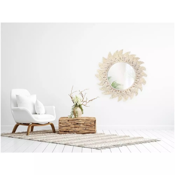Oglinda perete Boho 50CM 322048 - Img 4