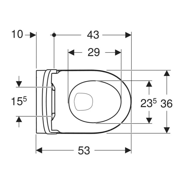Pachet vas wc suspendat Geberit iCon si Rezervor , Wc cu cadru incastrat Geberit Duofix Sigma UP320 - Img 7