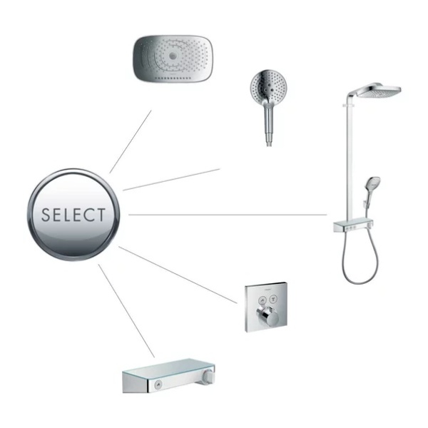 Para de dus Hansgrohe Raindance Select S 120 auriu lucios 3 functii - Img 5