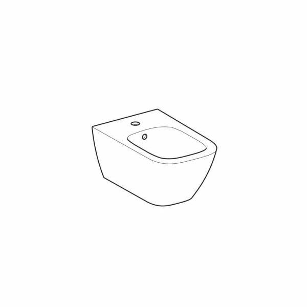 Produs cu transport gratuit Bideu suspendat Geberit Smyle Square alb - Img 4