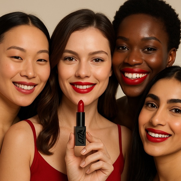 Ruj de buze cu pigment intens CTZN, Colectia Code Red, Vegan, Vitamina E, rezistent la apa, Rooi - Img 6