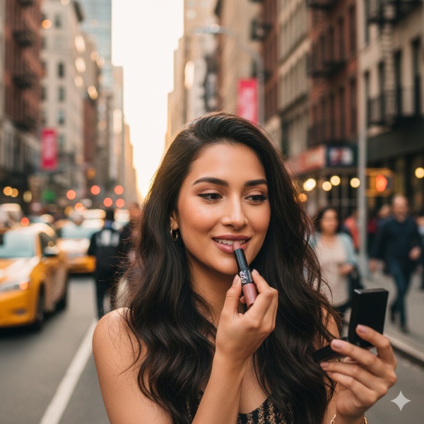 Ruj si creion de buze CTZN, Nudiversal Lip Duo, rezistent la apa, cu unt de mango salbatic, LosAngeles - Img 4