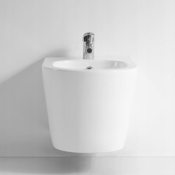 Set Bideu si Vas WC GROHE, montaj suspendat, ceramica sanitara, Vas WC SONATA Clementina RIMLESS +Bideu+Capac Soft-Close SLIM PREMIUM + Cadru+Clapeta - Img 9