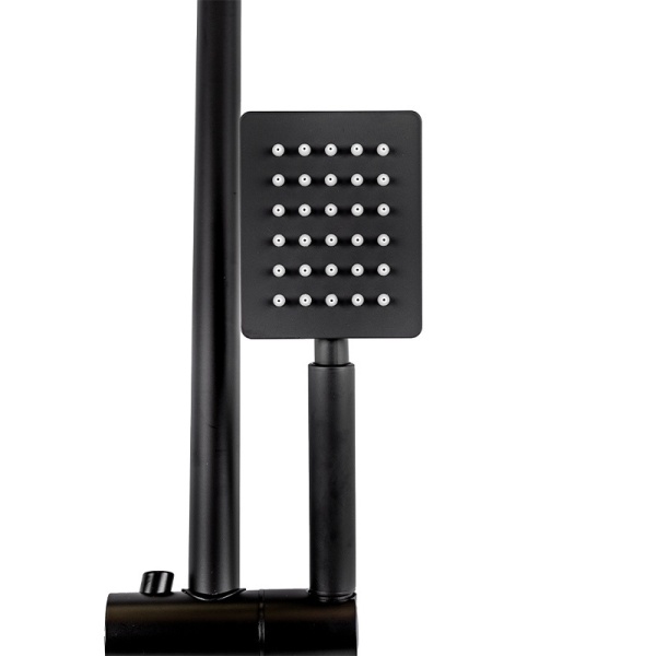 Set de dus PRO cu termostat, dus cu efect de ploaie, finisaj Negru - Img 6
