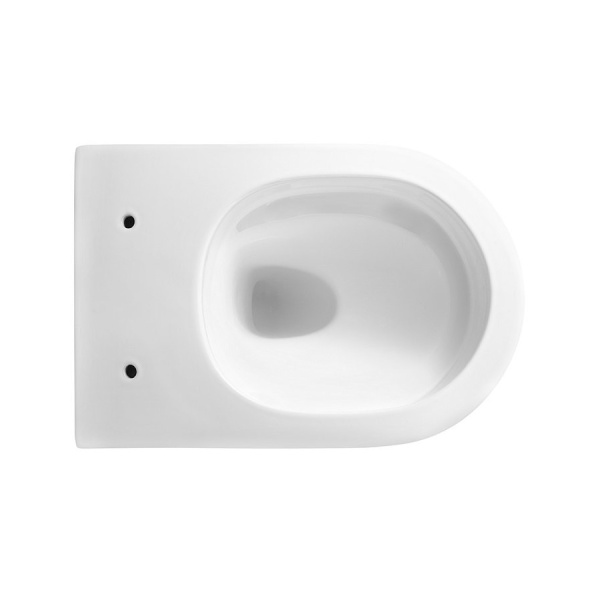 SET Vas WC+BIDEU VILA WHITE, Sistem inovator de spalare Rimless Tornado, Suspendat, Ceramica sanitara, Capac Slim Premium Soft-Close Inclus - Img 4