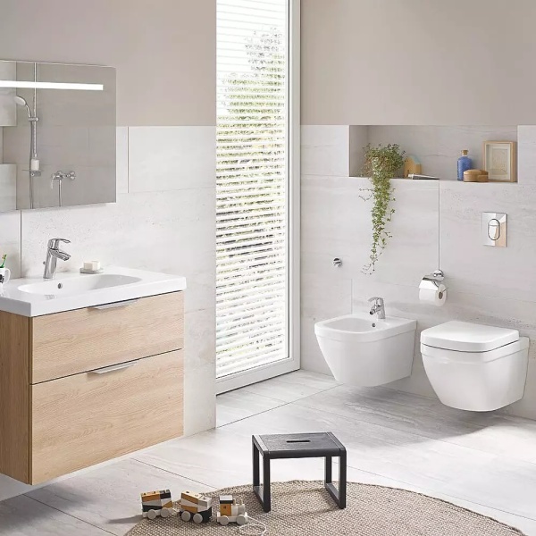 Set vas Wc Grohe Euro Ceramic Rimless Triple Vortex, montaj suspendat, capac softclose - Img 4