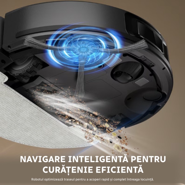 Aspirator Robot Inteligent 3 in 1, SeveShop® D65S Max Teendow, Robot Aspirare Cu Navigatie LiDAR 360°, Aspirator Inteligent 3 In 1 Cu Functie Mop, Putere 6000 Pa, Harti Multi Etaje, Control Prin Aplicatie Teendow Si Alexa, WiFi, Senzori Anticadere, Negru - Img 7