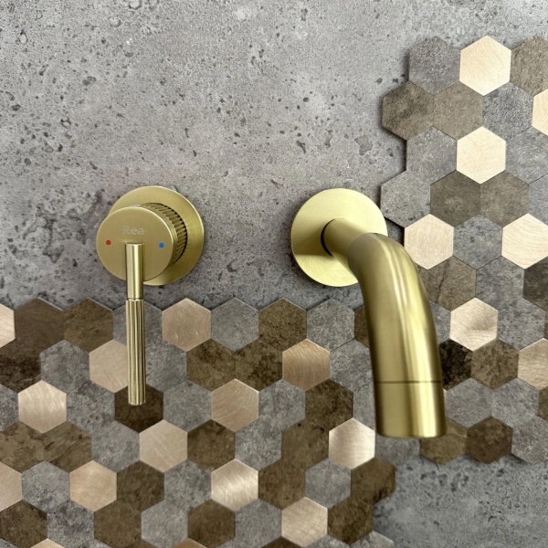 Baterie incastrata REA Argon +Box , Design Elegant, Culoare Brush Gold - Img 5