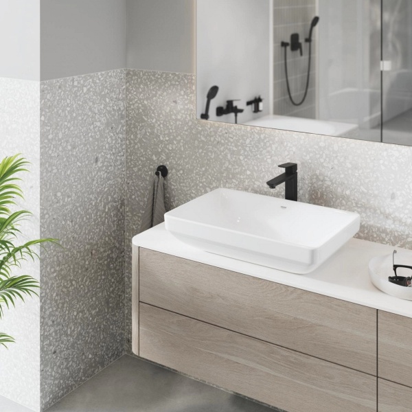 Baterie lavoar inalta Grohe Cubeo XL monocomanda negru mat - Img 2