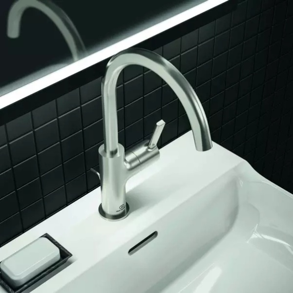 Baterie lavoar inalta Ideal Standard Atelier Joy cu ventil Pop-Up argintiu Silver Storm - Img 2