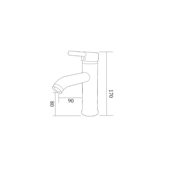 Baterie lavoar PRO Flora, Montaj pe chiuveta, inaltime 17 cm, finisaj Crom - Img 2