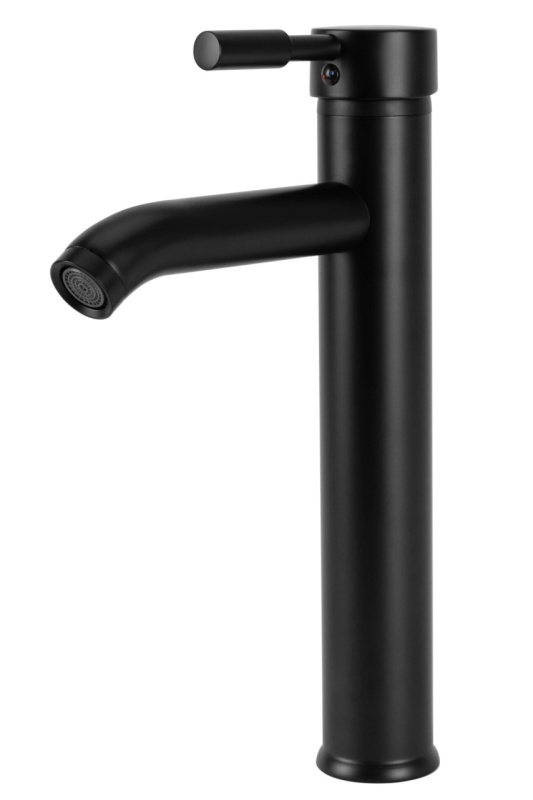 Baterie lavoar REA GRAF BLACK High, Montaj pe blat, inaltime 30.5 cm, finisaj Negru Mat - Img 4