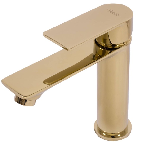 Baterie lavoar REA MAYSON Low, Inaltime 16.5cm, finisaj Auriu - Img 4
