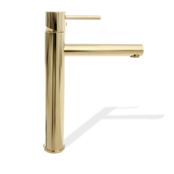 Baterie Lavoar REA TESS LIGHT GOLD, Montaj pe blat, Inaltime 32 cm, Finisaj Auriu - Img 8