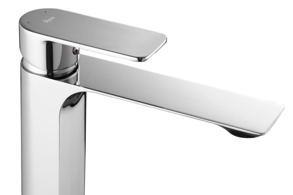 Baterie Lavoar REA URBAN CHROME HIGH, Montaj Pe Blat, Capat Fix, Inaltime 29 Cm, Finisaj Crom - Img 2