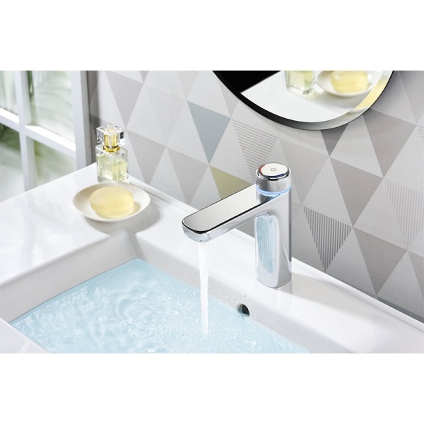 Baterie pentru lavoar FAPTER, Cu Display LCD, Culoare Crom - Img 9