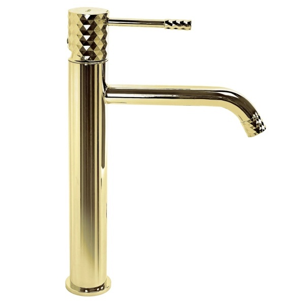 Baterie pentru lavoar Rea Lungo Diamond Gold - Img 4