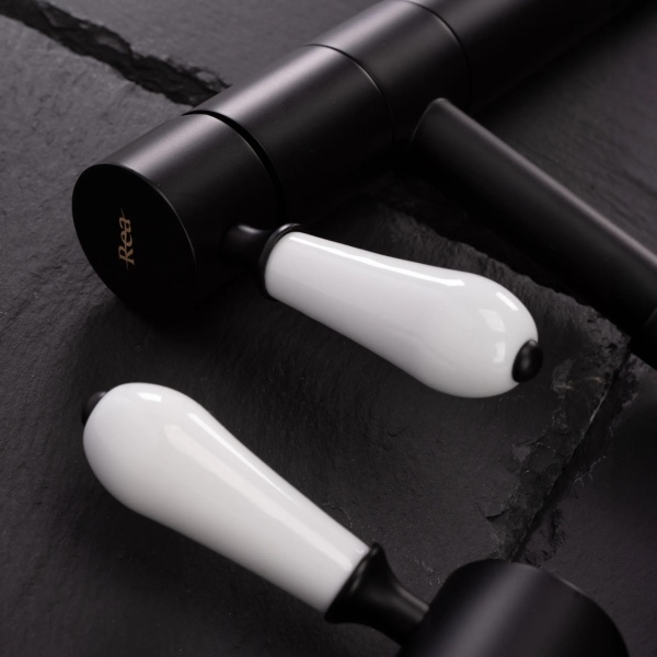 Baterie pentru lavoar Rea Serra Black Mat High - Img 3