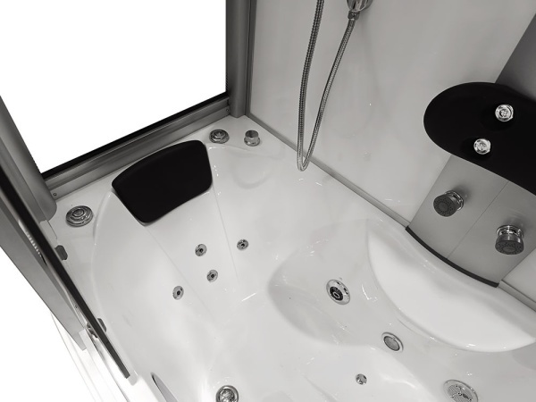 Cabina de dus cu cada Spa cu hidromasaj 165X85X220 cm alb - Img 7