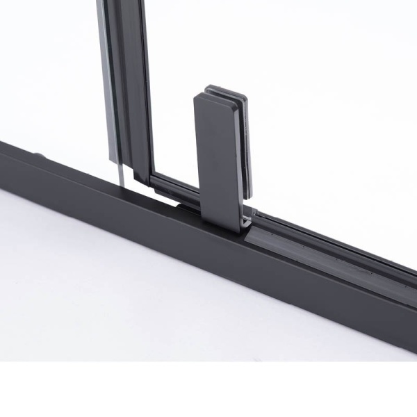 Cabina de dus Dreptunghiulara BS12C, Design Modern 120x80cm, Culoare Negru - Img 5