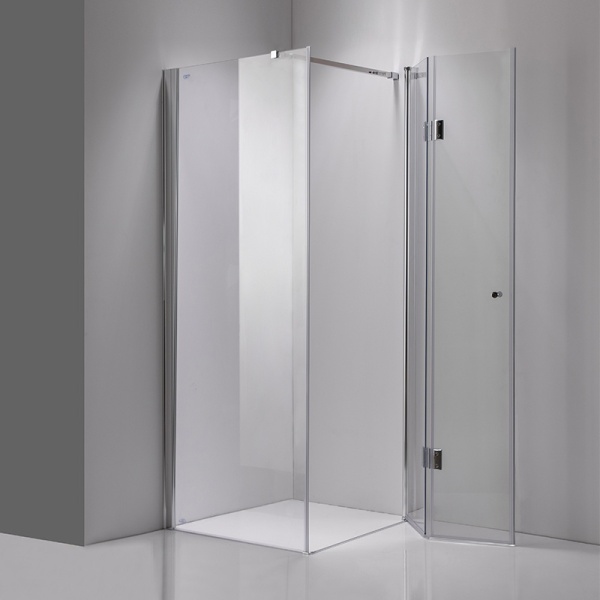 Cabina de dus KZ1180B Patrata ,Design Modern 90x90cm, Culoare Crom - Img 5