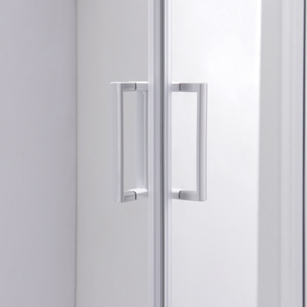 Cabina de dus KZ93B Patrata, Design Modern 90x90cm , Culoare Alb - Img 5