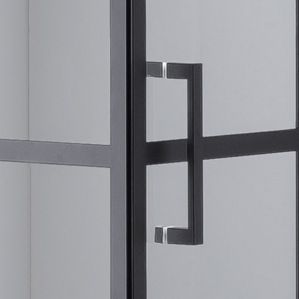 Cabina de dus Patrata BS10A cu Cadita de dus , Design Modern 80x80cm, Culoare Negru - Img 6