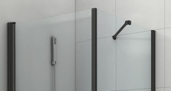 Cabina de dus PRO ATLANTA Black 6 mm, dimensiuni la alegere - Img 4
