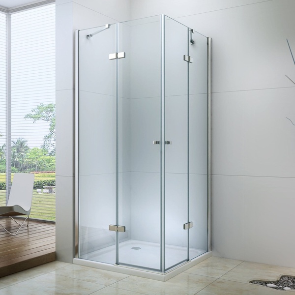 Cabina De Dus Rectangulara PRO KARLO (DUO), Usi Pliabile, Sticla Securizata 6/8 Mm, Inaltime 195 Cm - Img 2