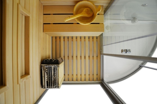 Cabina multifunctionala MO-1751W TRIO, Sauna uscata, Sauna cu aburi si cabina de dus, 180x110x223 cm, Varianta Stanga - Img 11