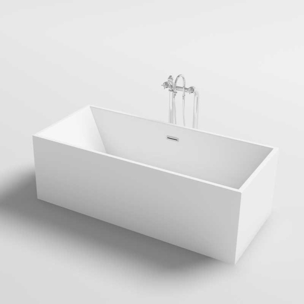 Cada de baie Santa 507A 150x75cm , Culoare Alb , Deversor Cromat - Img 9