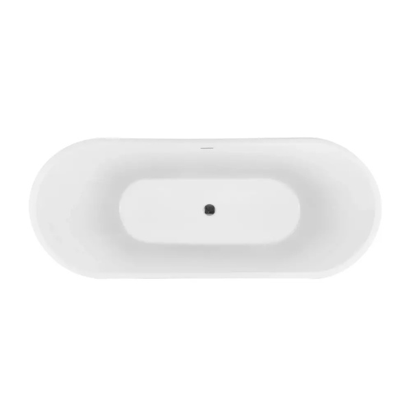 Cada freestanding Rea Kerrano 170x75 cm alb lucios - Img 3