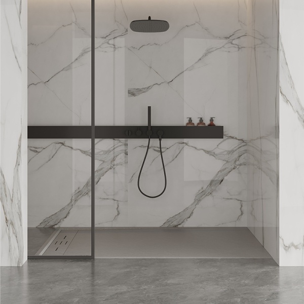 Cadita de dus dreptunghiulara slim finisaj mat DEKO 120x80 cm gri - Img 2